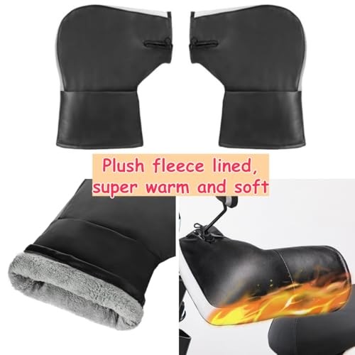 Motorcycle Handlebar Gloves Windproof Waterproof Universal+Extended cuff