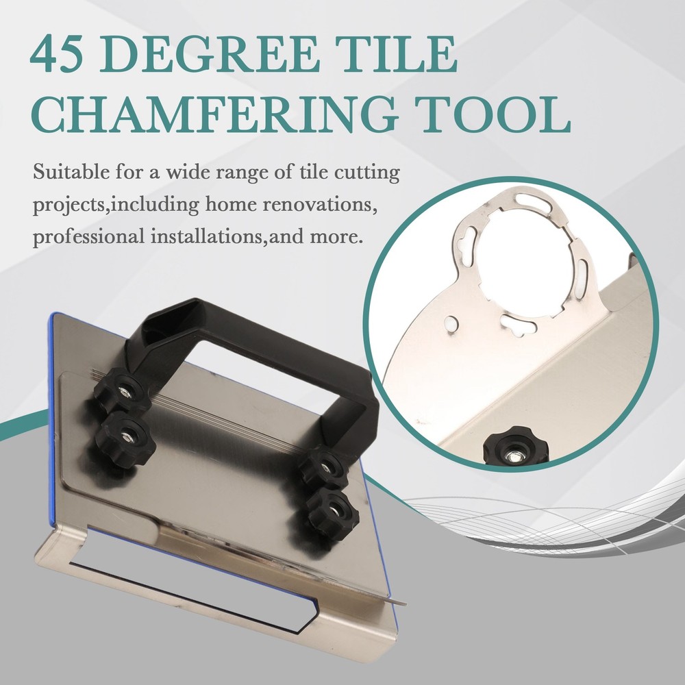 45 Degree Tile Chamfering Tool -Angle Grinder Stand for Tile 45° Chamfer7186