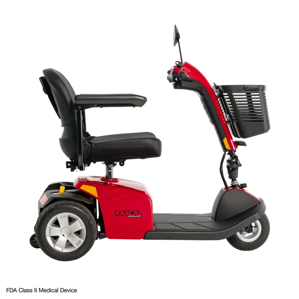 Rascal Conquest 3-Wheel Scooter, Mid-Size & Durable, Easy Disassembly