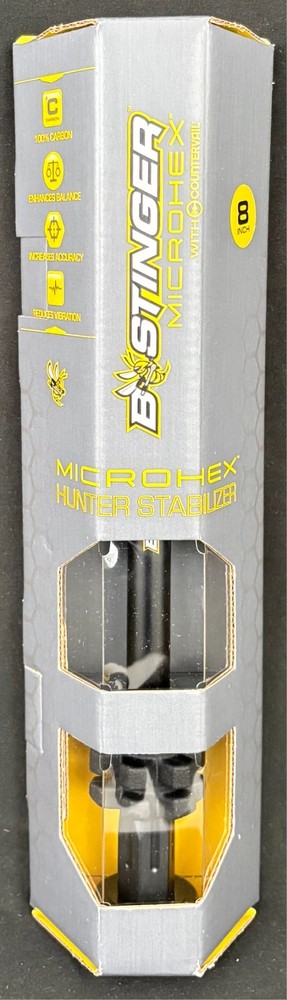 Bee Stinger MicroHex Stabilizer 8" Black NEW