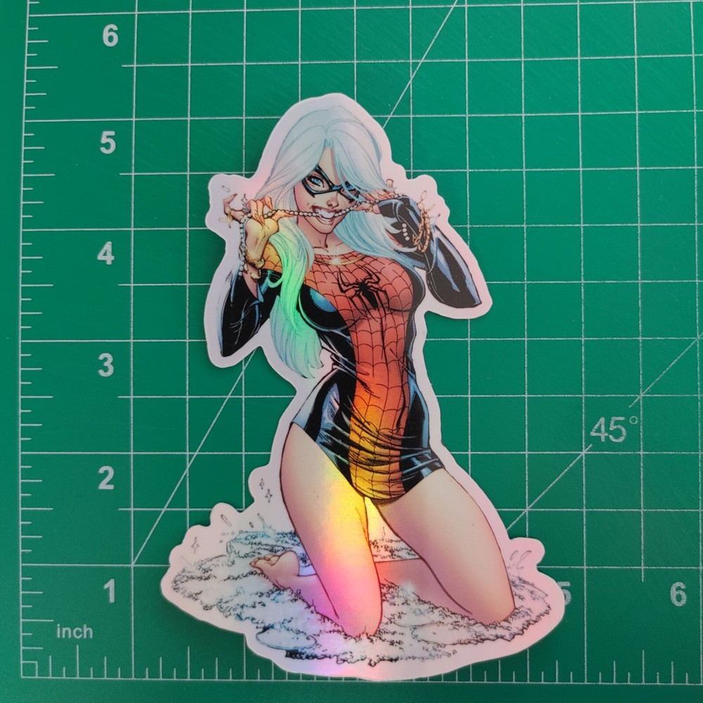 Spiderman Black Cat 607 Foil Sticker