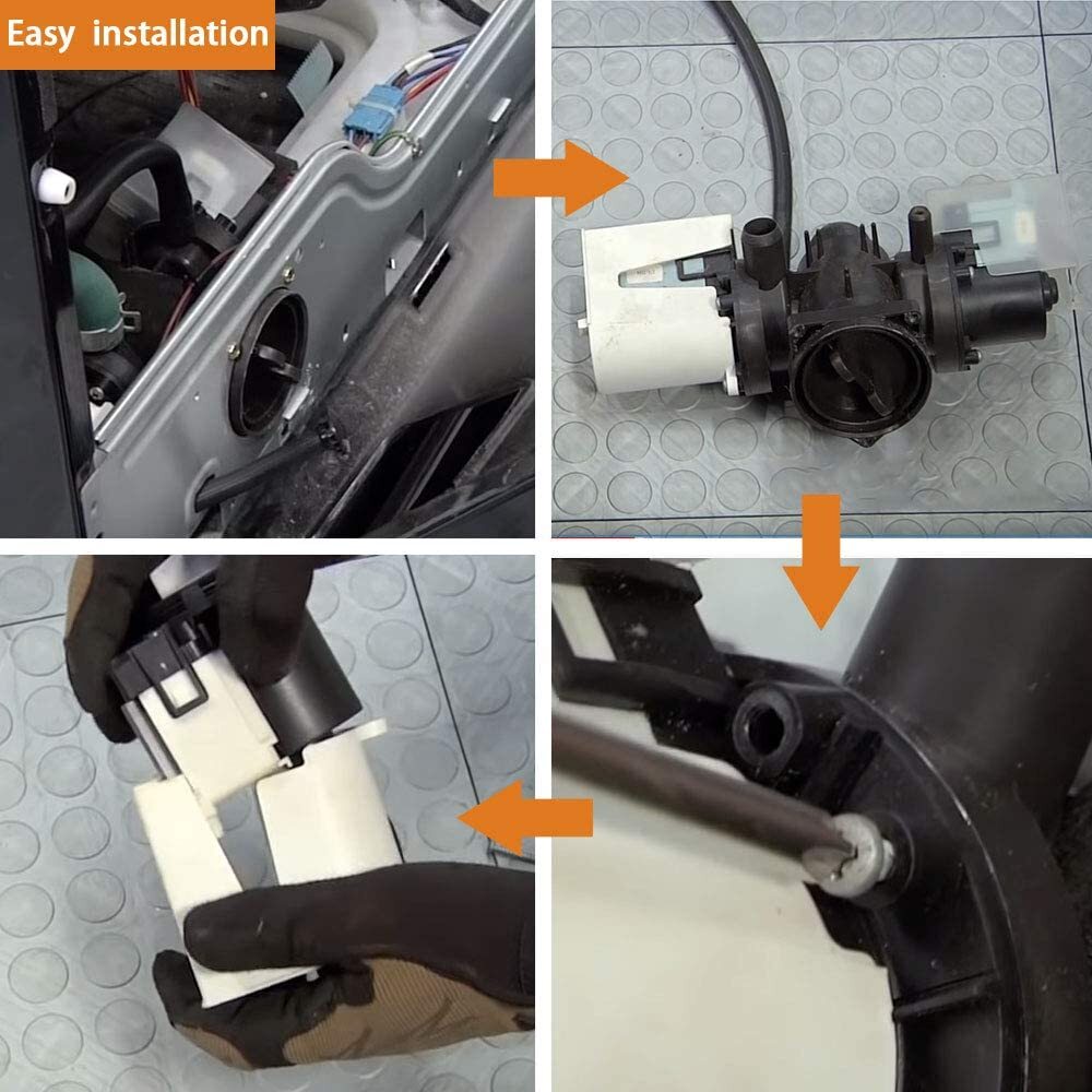 4681EA2001T Washer Water Drain Pump Motor Replacement for Kenmore and LG Washers