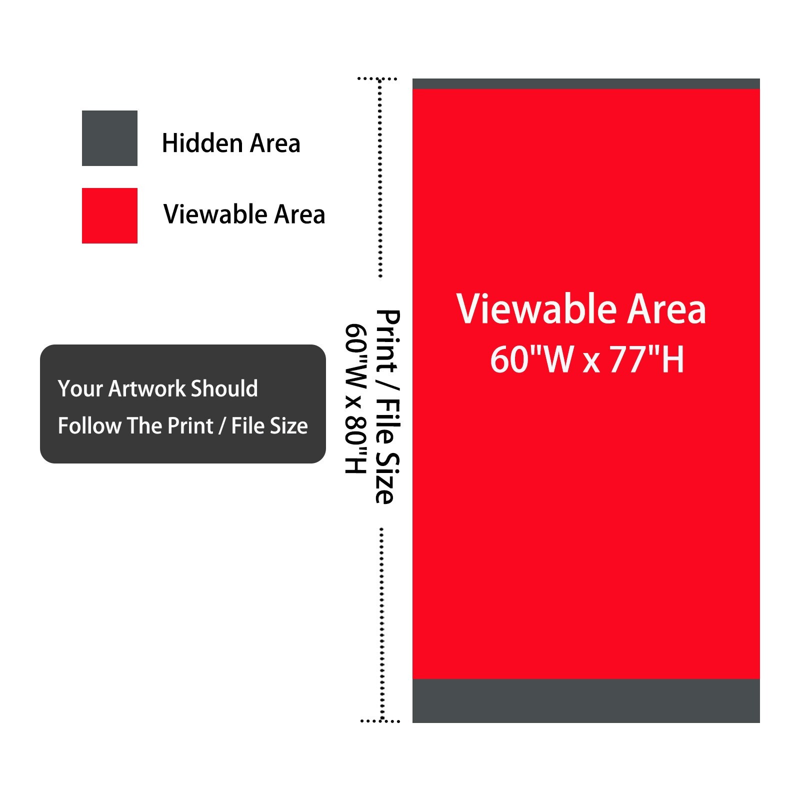 Custom Printing Retractable Banner 60"x80" with Banner Stand and Carry Bag