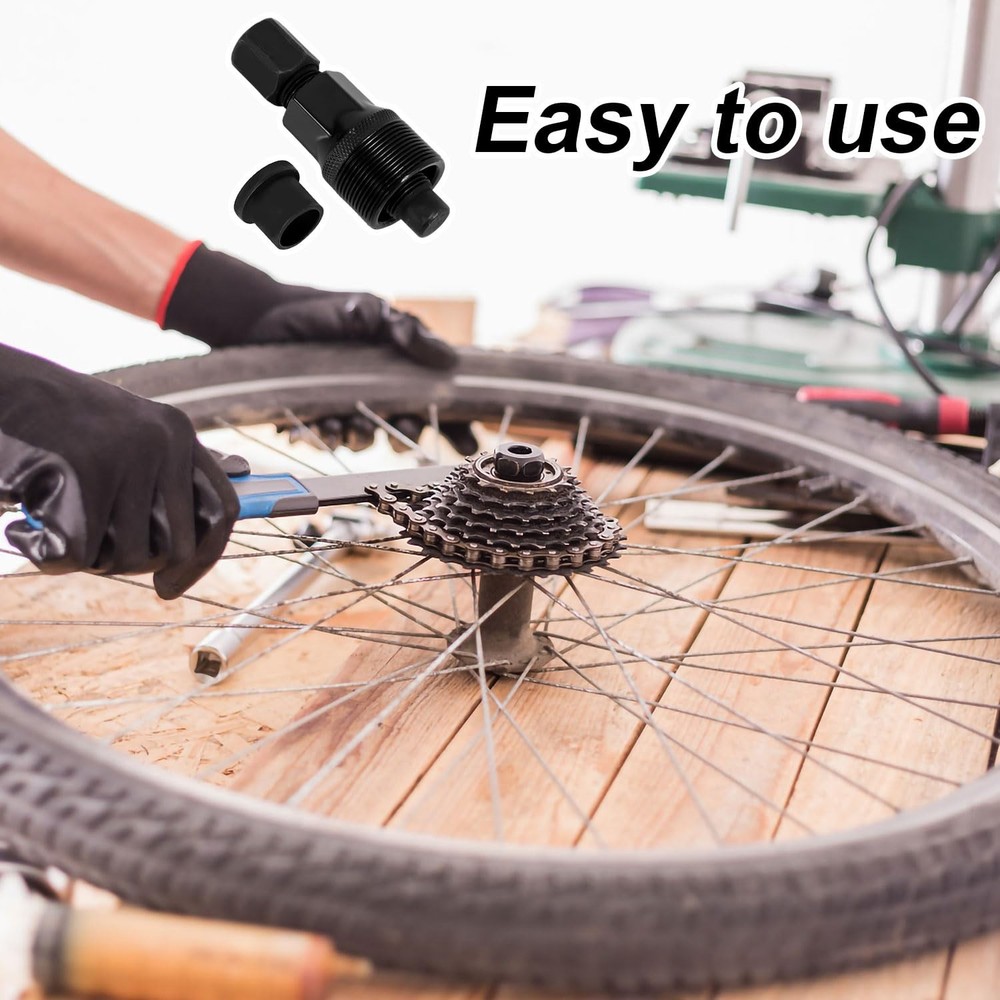 2 Sets Bicycle Crank Puller Arm Extractor Crankset Maintenance Tool Set Black