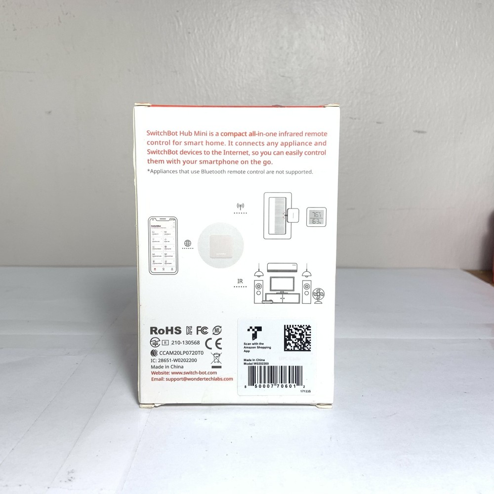Compact SwitchBot Hub Mini Infrared Remote Control Smart Home Internet Appliance
