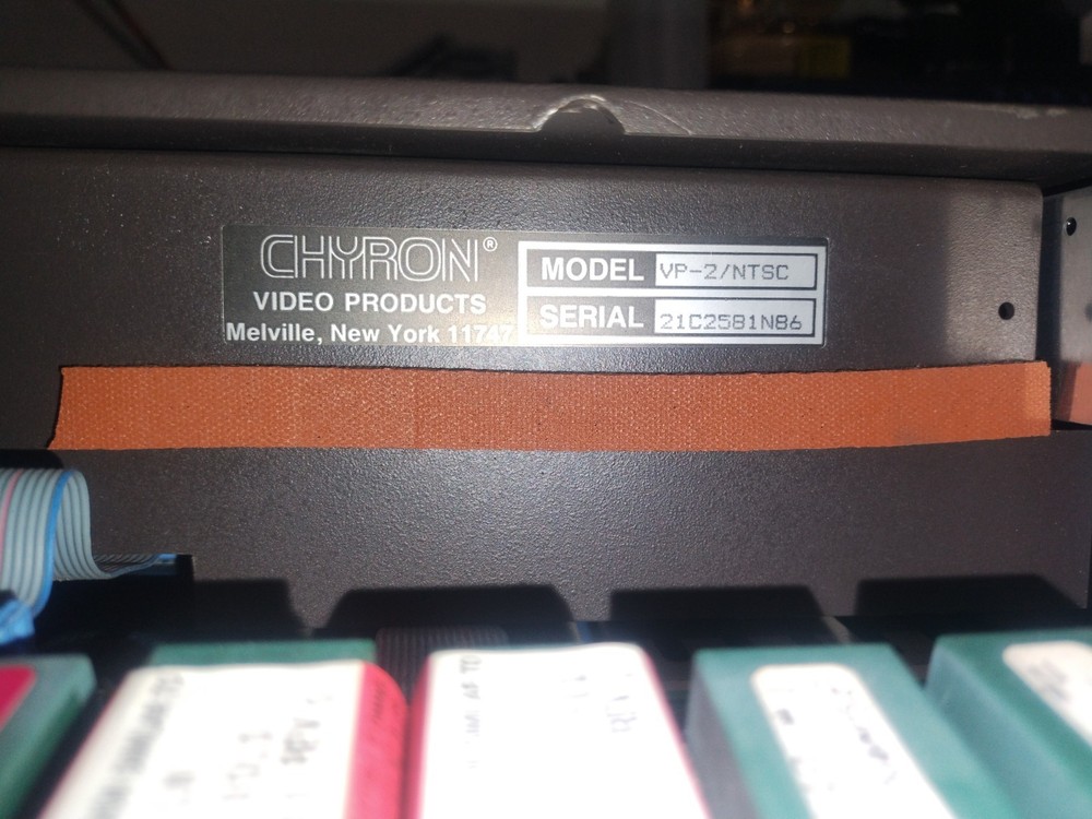 Chyron Character Generator VP-2/NTSC no Keyboard.