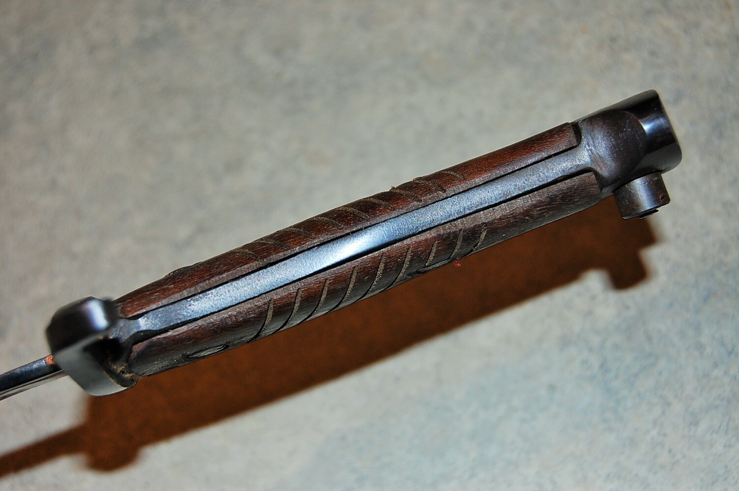 German M1898 Butcher Saw Back Sword Bayonet w/ Scabbard & Frog, Reproduction