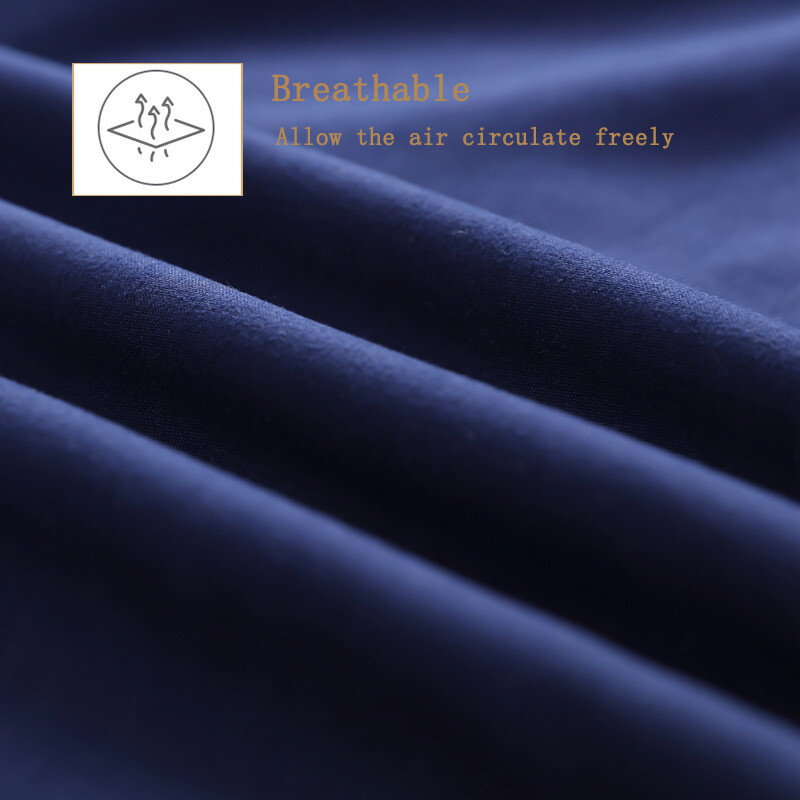 Navy Blue Waterproof Mattress Protector Cover 18" Deep Fitted Sheet All Size