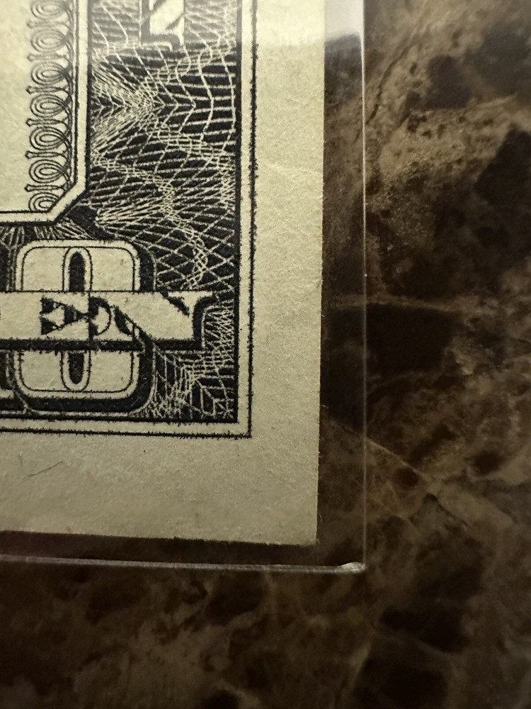 1990 $10 BILL MISCUT ERROR RARE