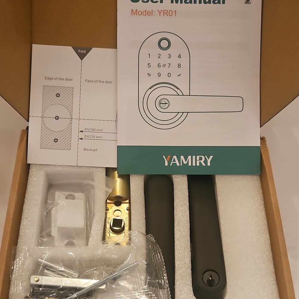 YAMIRY YR01 Combination Keypad Smart Lock Black Keyless Entry