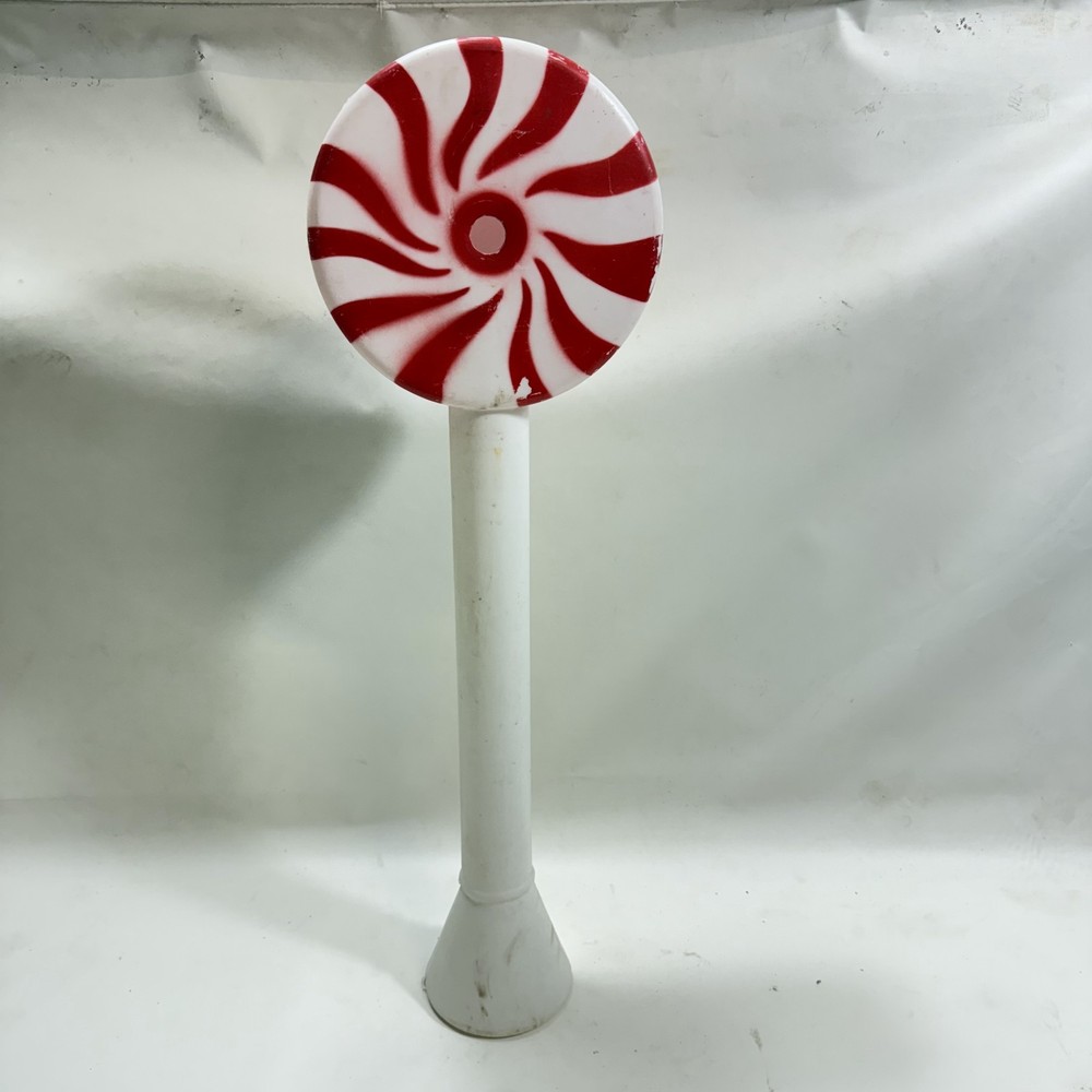 Holiday Blow Mold Red Peppermint Candy