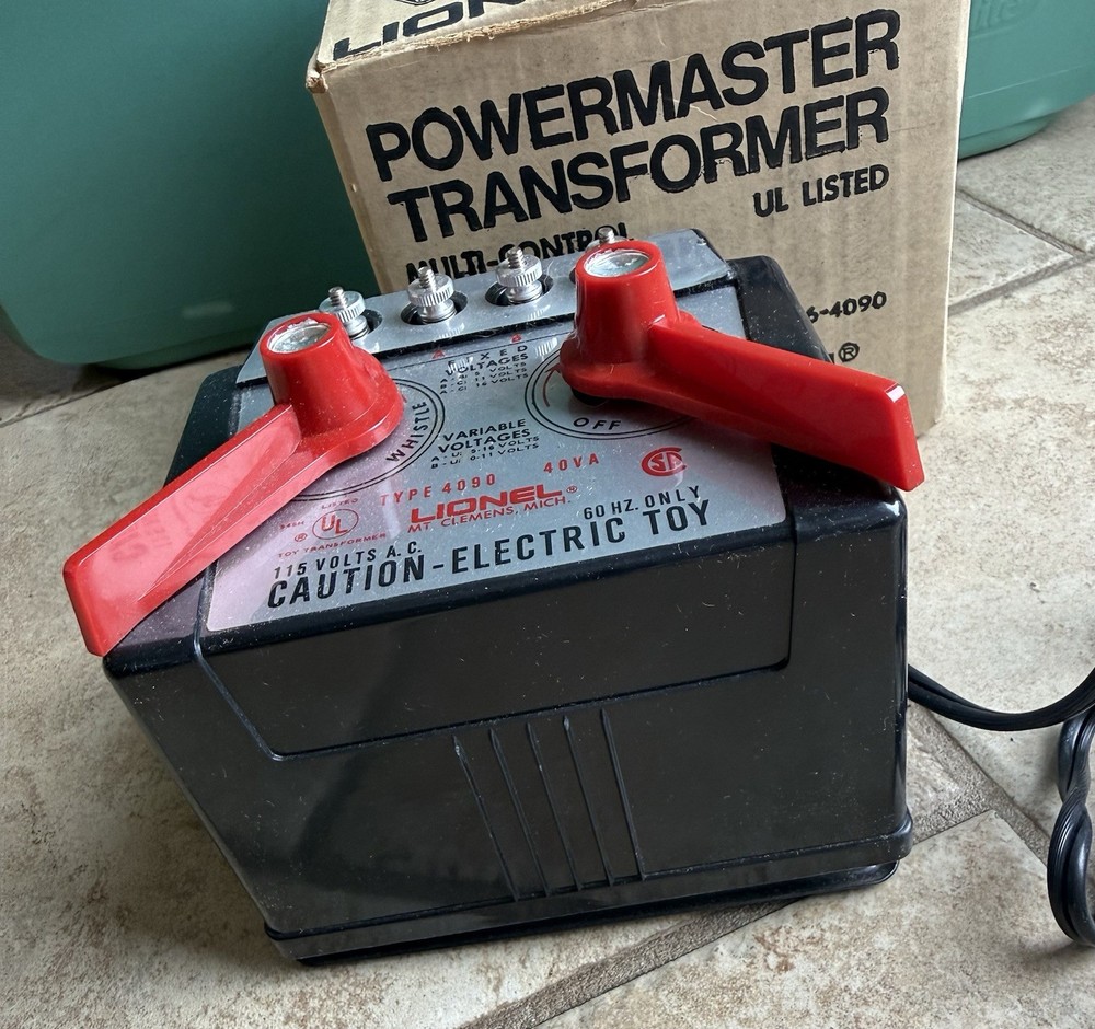 Lionel PowerMaster Transformer Type 4090 40VA Multi-Control – Tested w/ Box