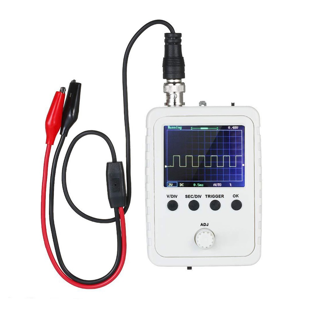 Assembled DSO150 Digital Oscilloscope 2.4" LCD Display With Case Test Clip Power