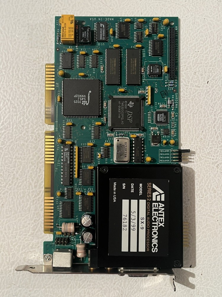ANTEX ELECTRONICS SERIES 2 DIGITAL AUDIO PROCESSOR SX-9 16-BIT ISA CARD
