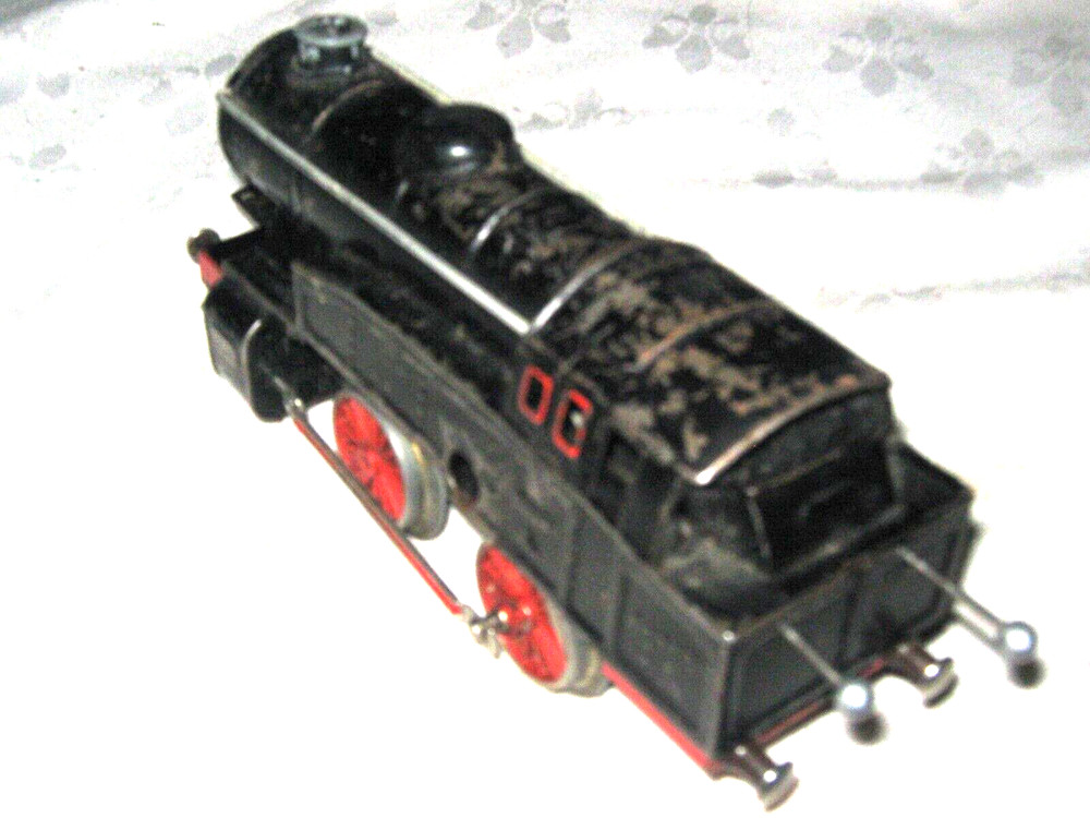 Rare U.S. Zone Germany Fleischmann O Gauge Clockwork E320 0-4-0 Tinplate Engine