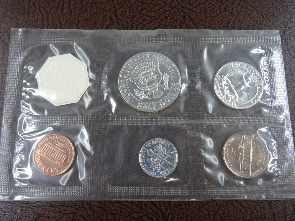 1964 US Mint Proof Set Type 1 Reverse Kennedy Half Dollar Variety Broken Rays