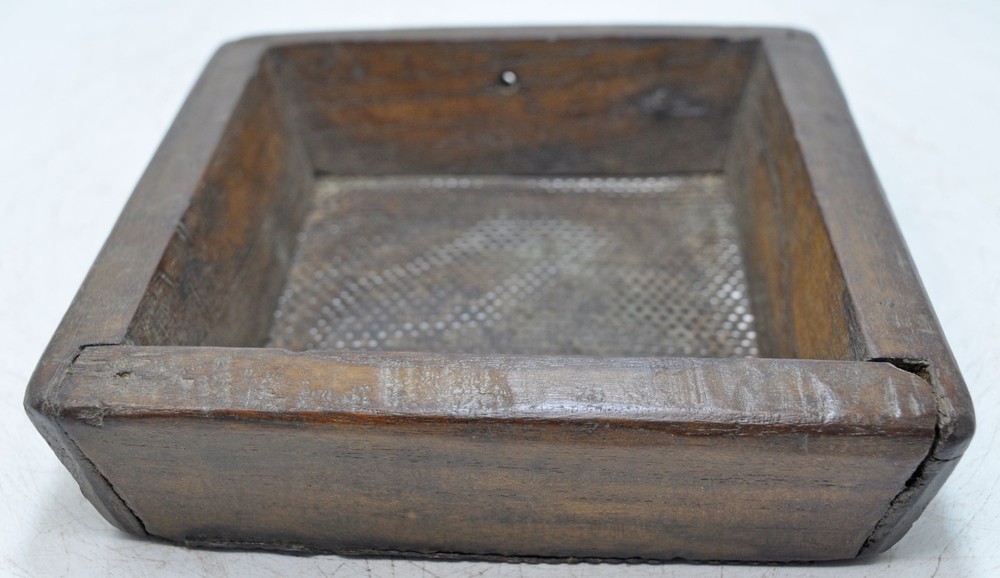 Antique Wooden Flour Filtering Tray Original Old Hand Crafted