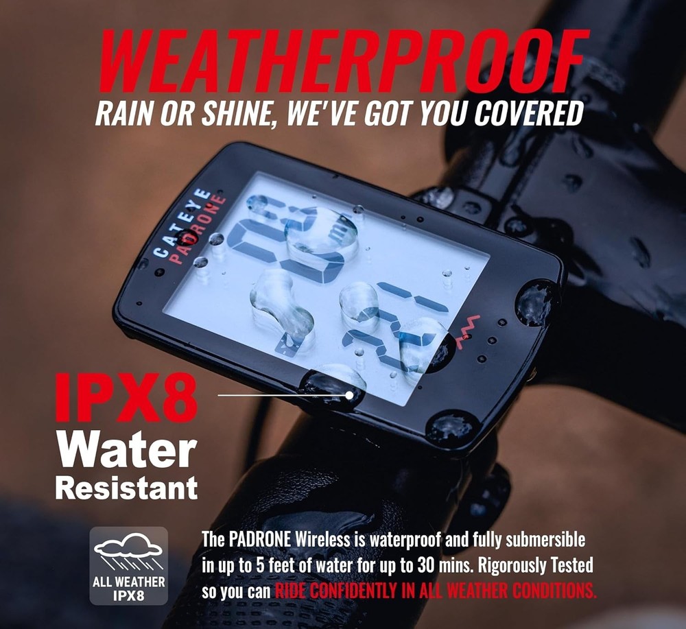 Padrone Wireless Bike Computer – Oversized Display