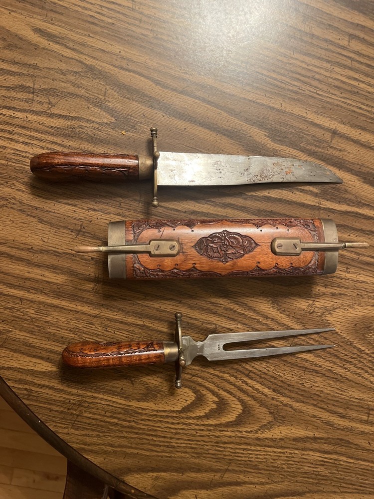 Vintage Indian Fork And Knife Set