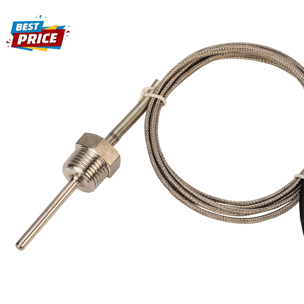 Waterproof K Type Thermocouple - Grounded Temperature Sensor Probe for PID Temp