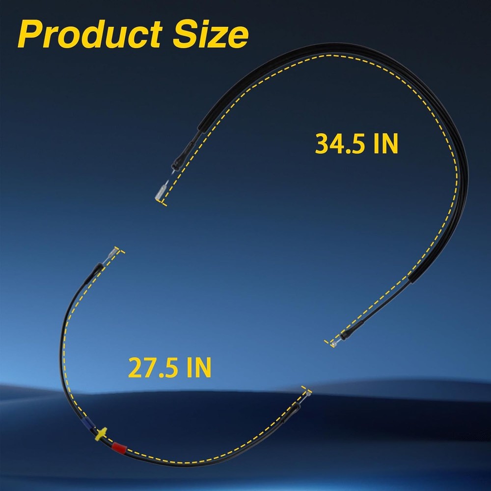 Rear Left & Right Extended Cab Door Latch Release Cable Compatible with Ford...