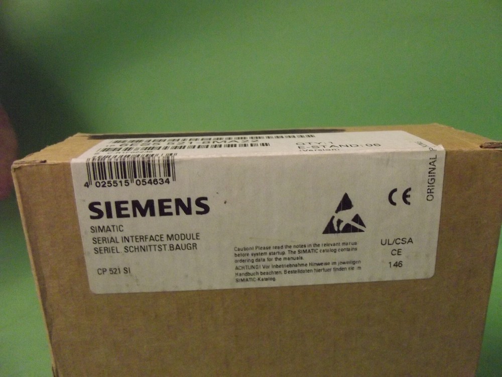 SIEMENS SIMATIC S5 100U 6ES5 521-8MA22 SERIAL INTERFACE MODULE