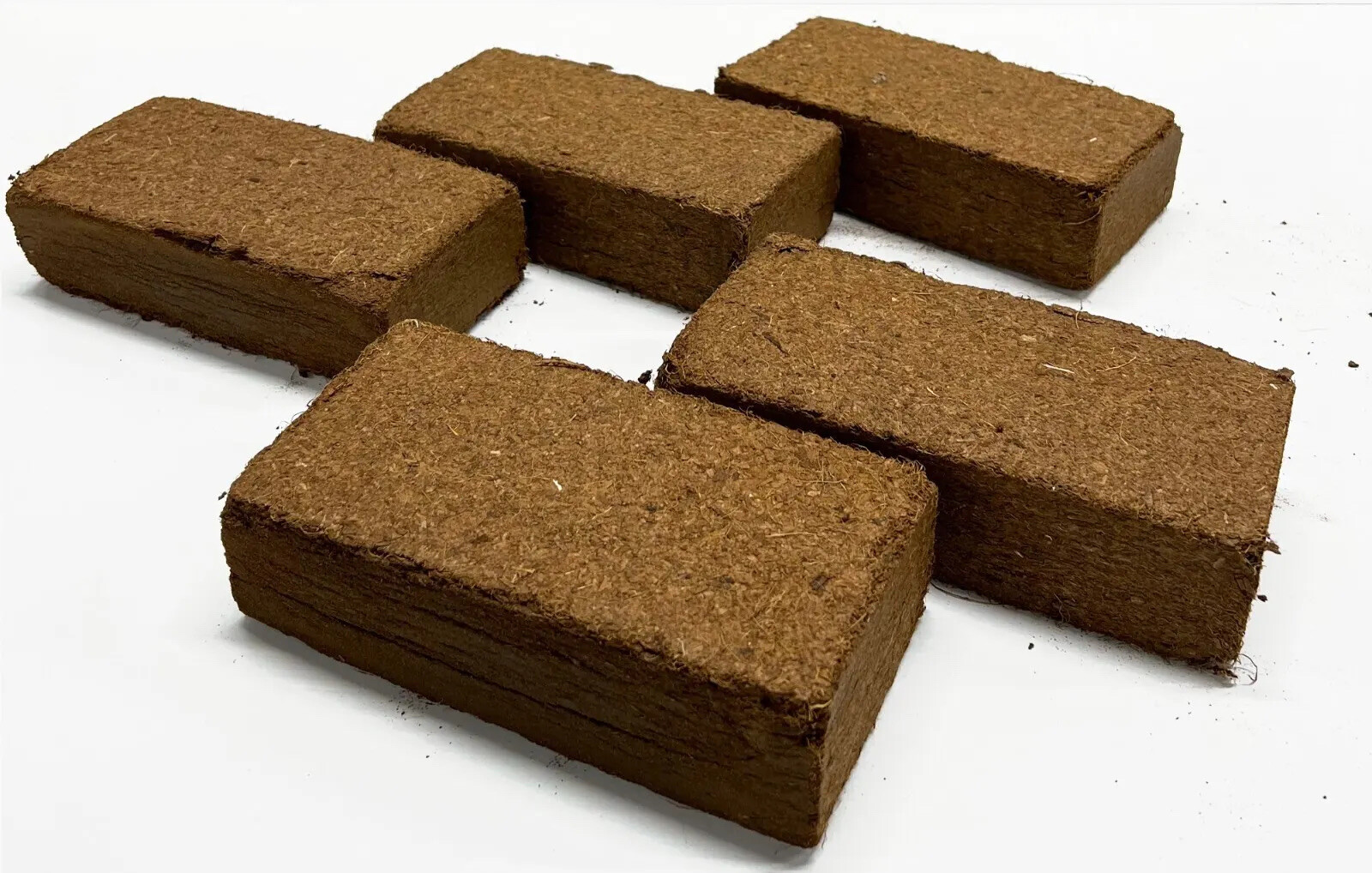 5 Bricks, Best Coco Peat-Premium Coir Pith, 650g/1.4 Lbs, Lowest EC & Ph Value