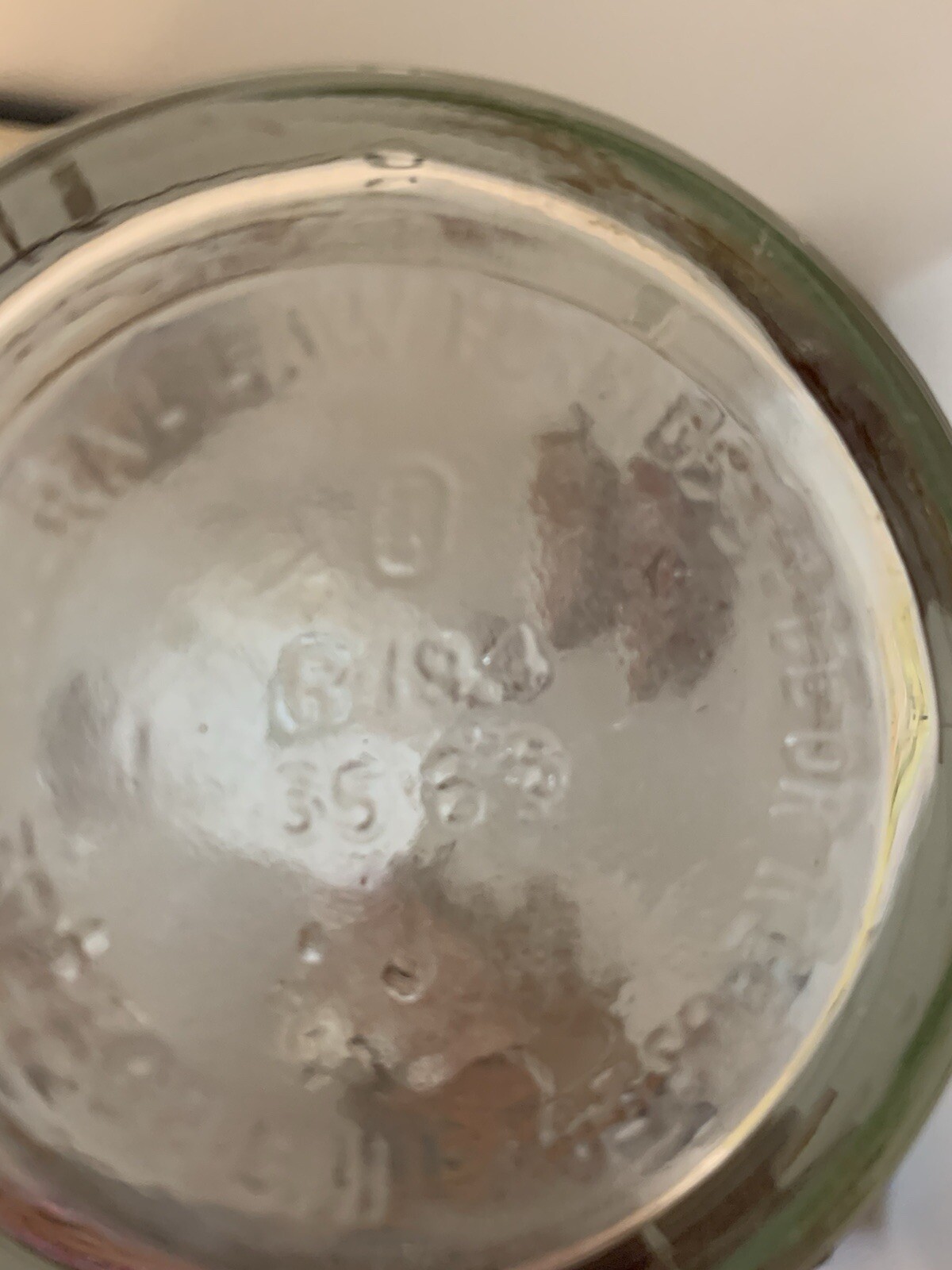 Vintage Libbey Frosted White with Gold Leaves Bottle/Decanter 12” Tall 3” High