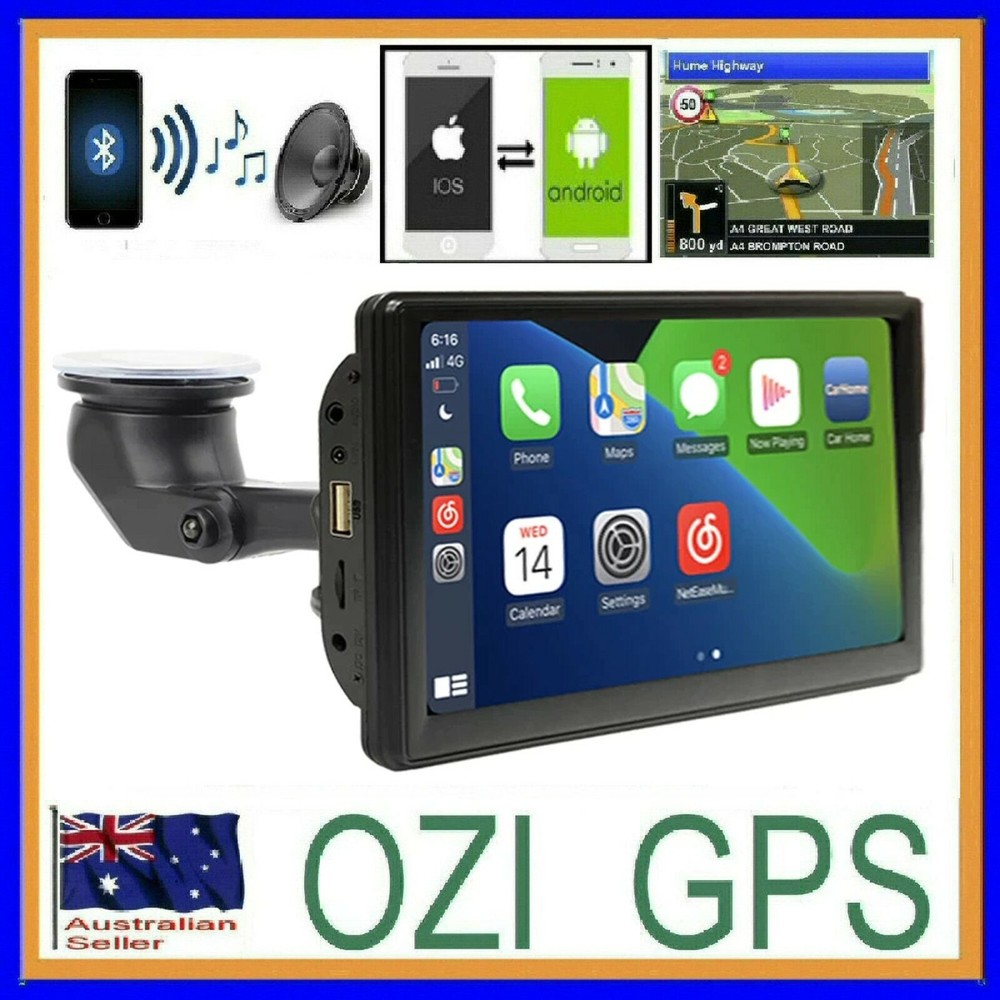 PORTABLE 7" WIRELESS CARPLAY / ANDROID AUTO REVERSING CAMERA SUITS ALL MG