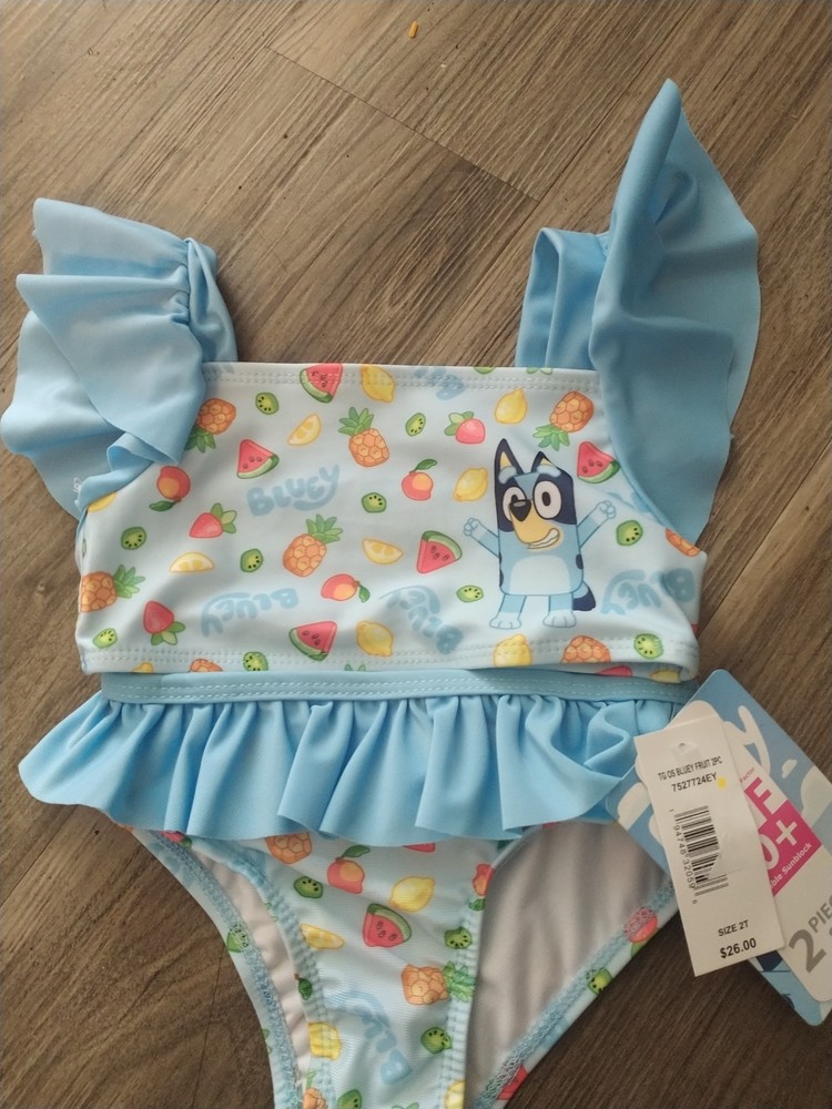 Bluey sz 2 T. 2 PC swimsuit