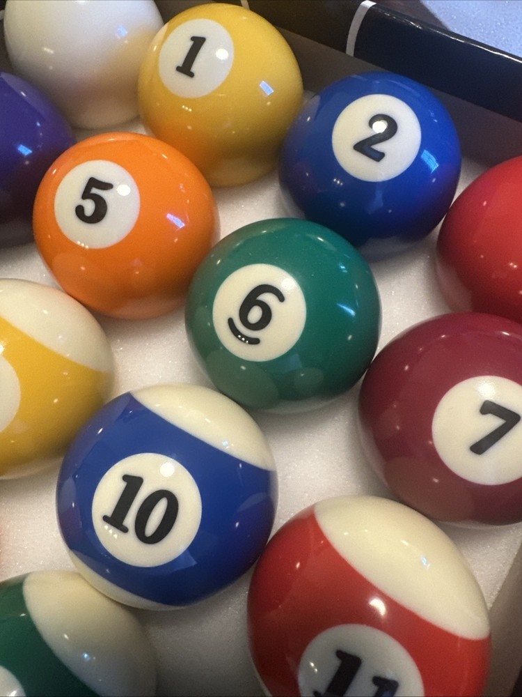 POOL BALLS 21/4" BILLIARD DELUXE POOL TABLE BALLS