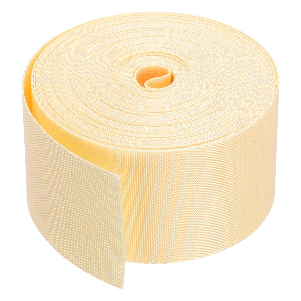 Flat Nylon Webbing Strap 2 Inch 10 Yards Beige for Backpack