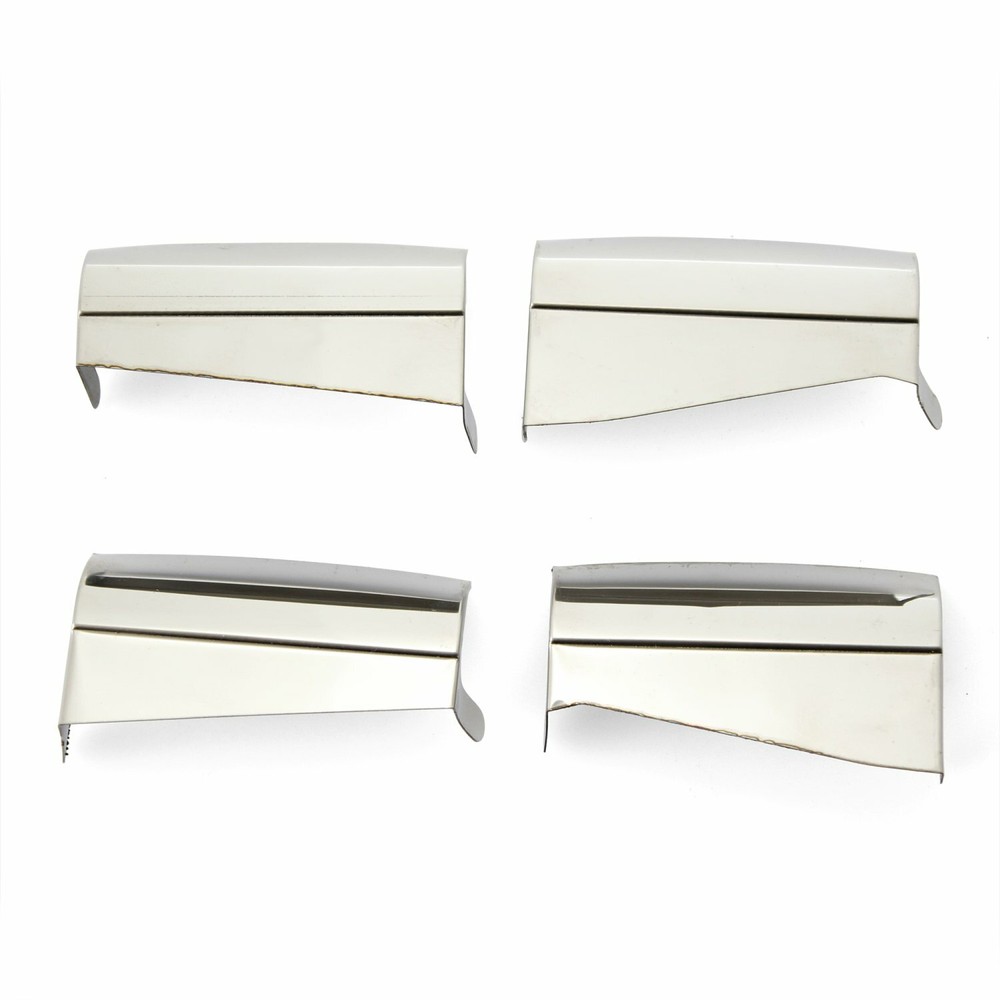 Stainless Steel Hinge covers for VW Beetle BUG Type 1 Split Oval Deluxe