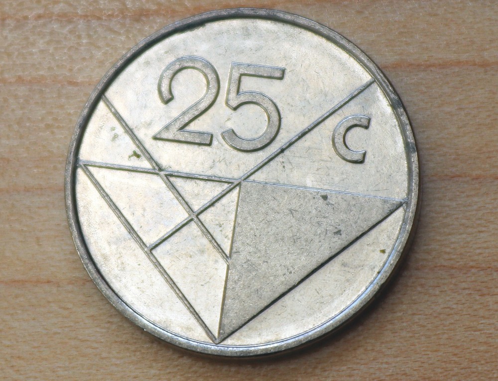 2002 Aruba 25 Cents