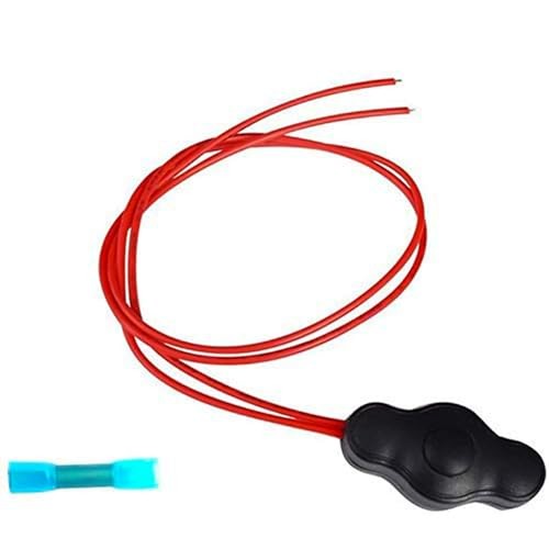 12V Waterproof On-Off Push-Button Switch with Quick Connector for LED Accent