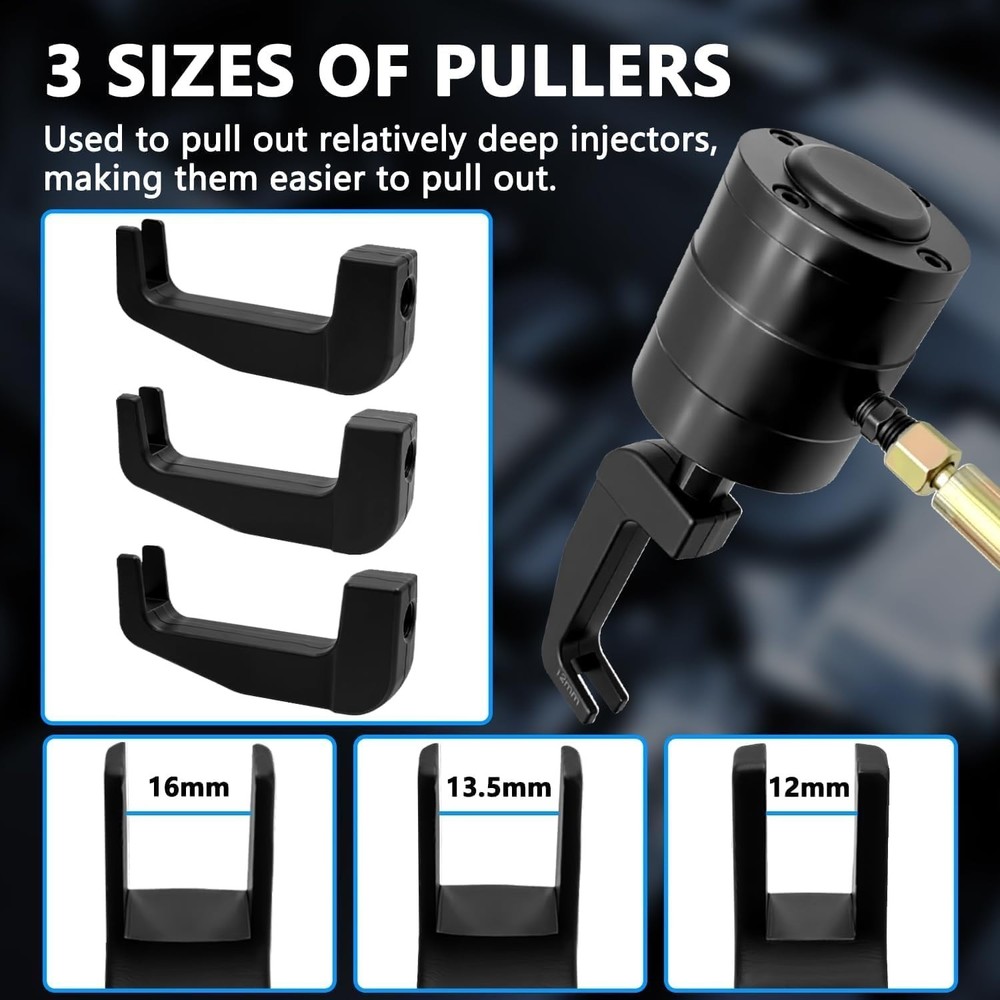 Pneumatic Diesel Vibration Injector Removal Tool Injector Puller Extractor Set