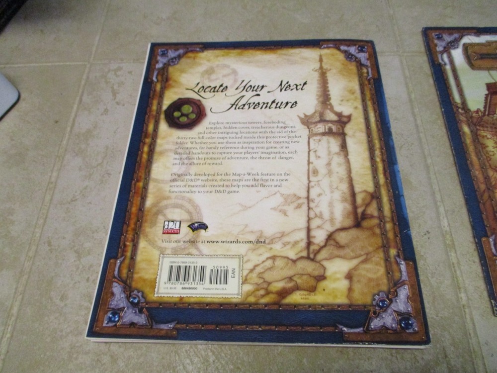 Dungeons & Dragons Map Folio I & II D&D AD&D WOTC Accessory Supplement