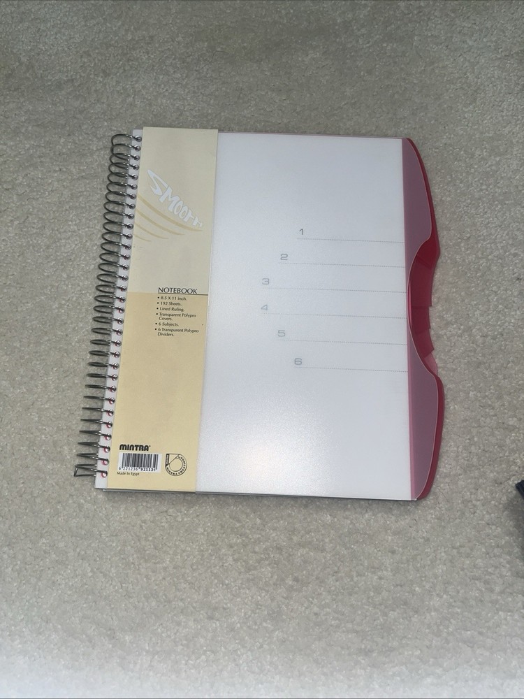 Mintra Pink Notebook 6 Subjects