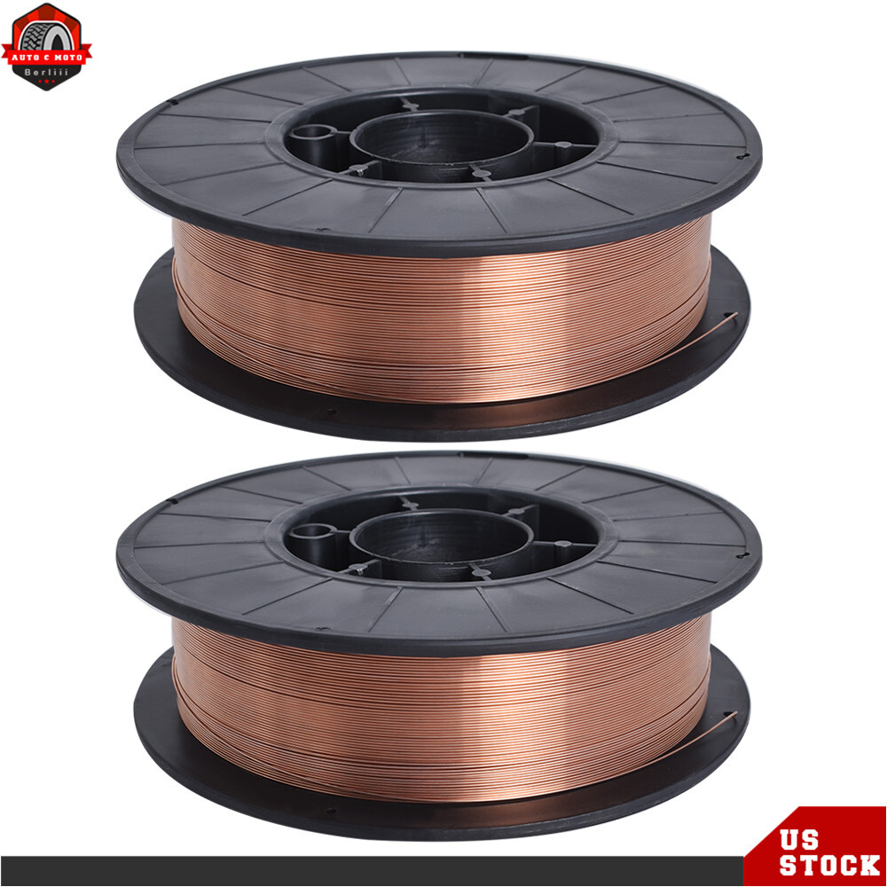 11-lb Roll 2Pack ER70S-6 .030" (0.8mm) Mild Steel MIG Welding Wire