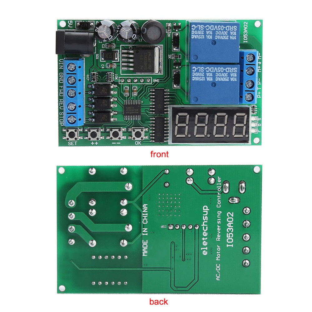 5V-24V Motors Forward / Reverse Controller Timing Delay Time Cycles Relay New