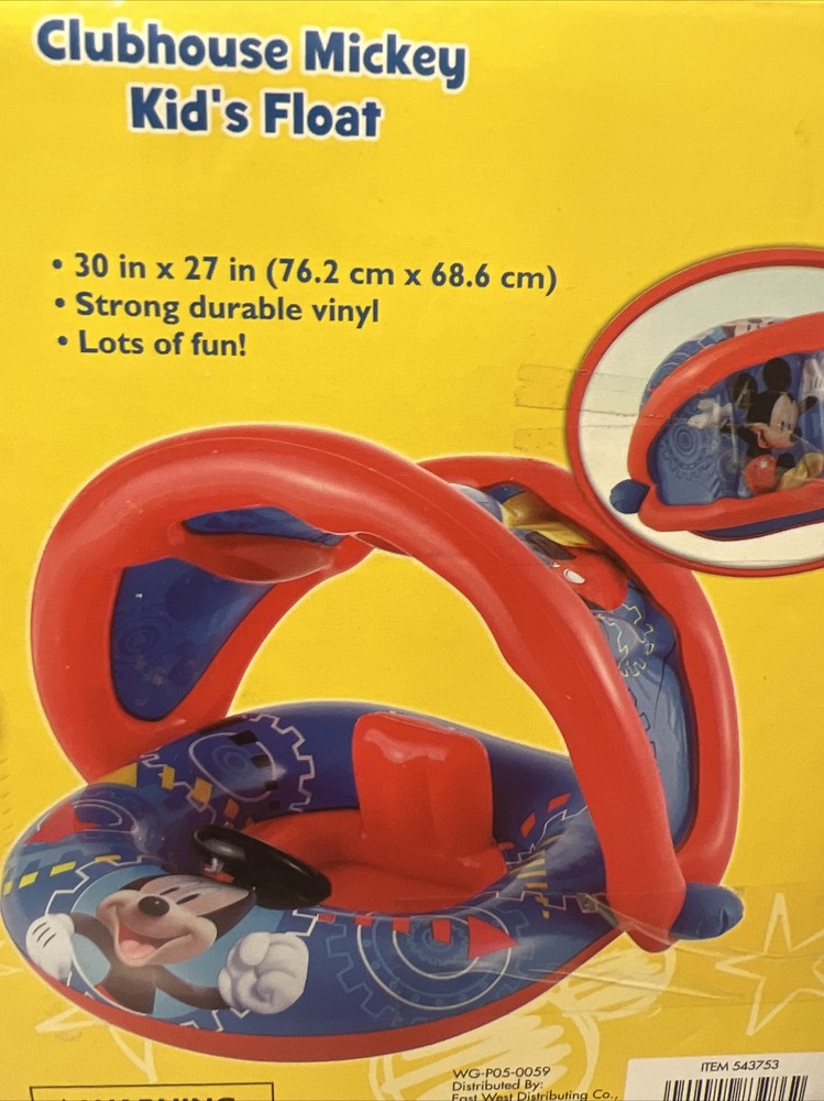 Disney Mickey Mouse Kids Fun Pool Float Beach Swim