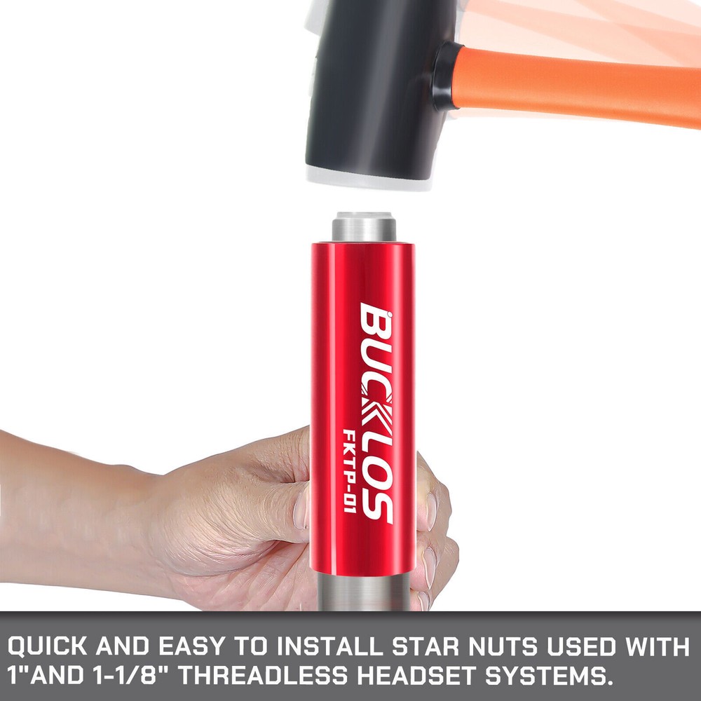 BUCKLOS Bike Fork Threadless Headset Star Nut Install Tool Remove Expansion MTB