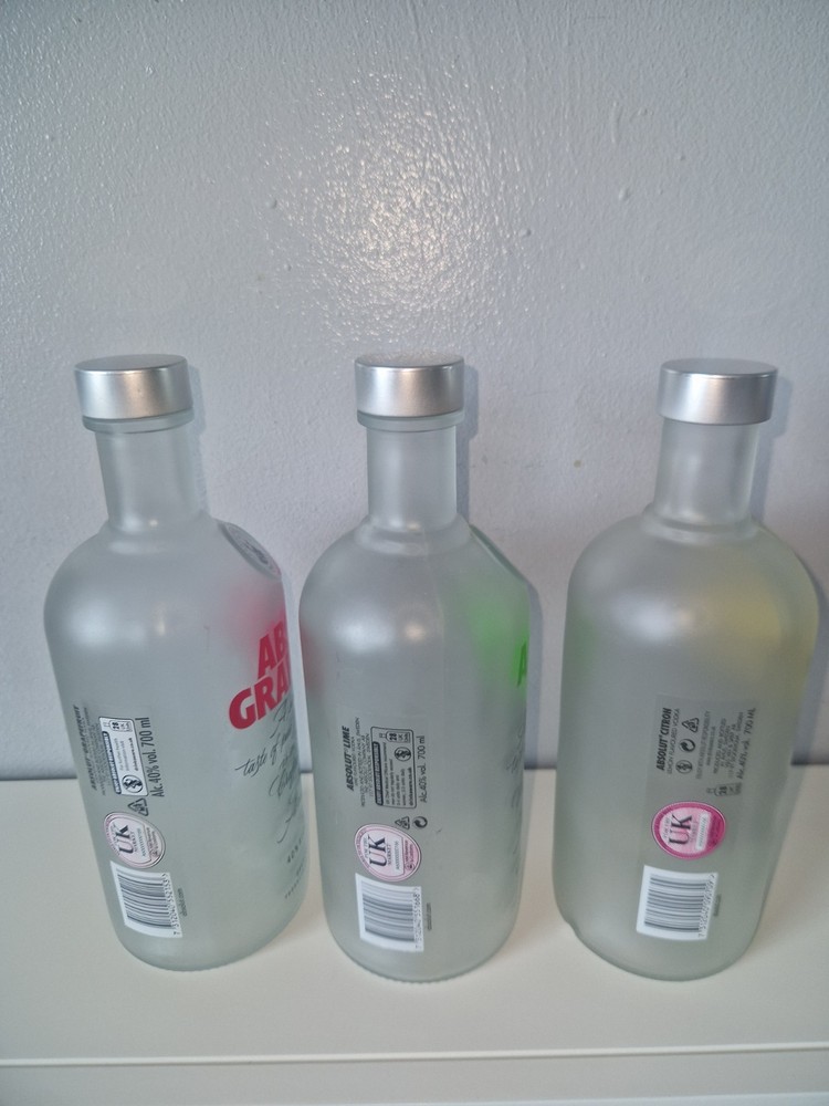 ABSOLUT FROSTED VARIOUS X 3