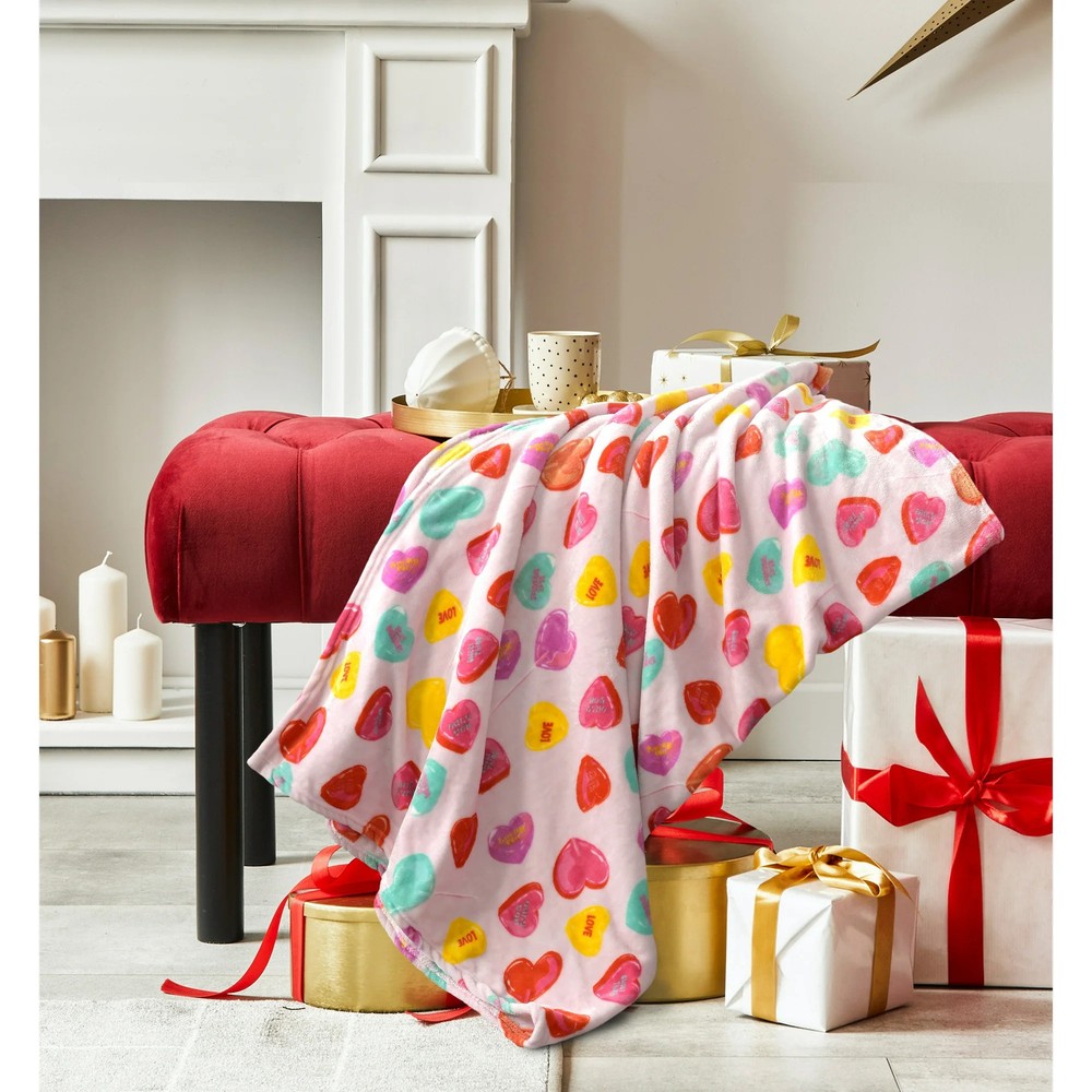 Valentines Day Oversize Plush Throw Blanket