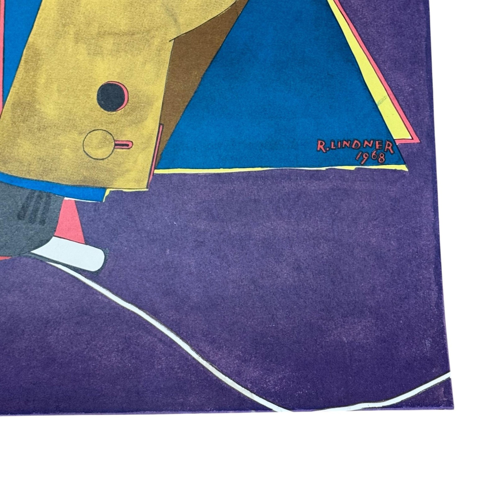 Vintage 1968 Resistible Rise Of Arturo Ui R Lindner Theater Poster 20x30 Purple