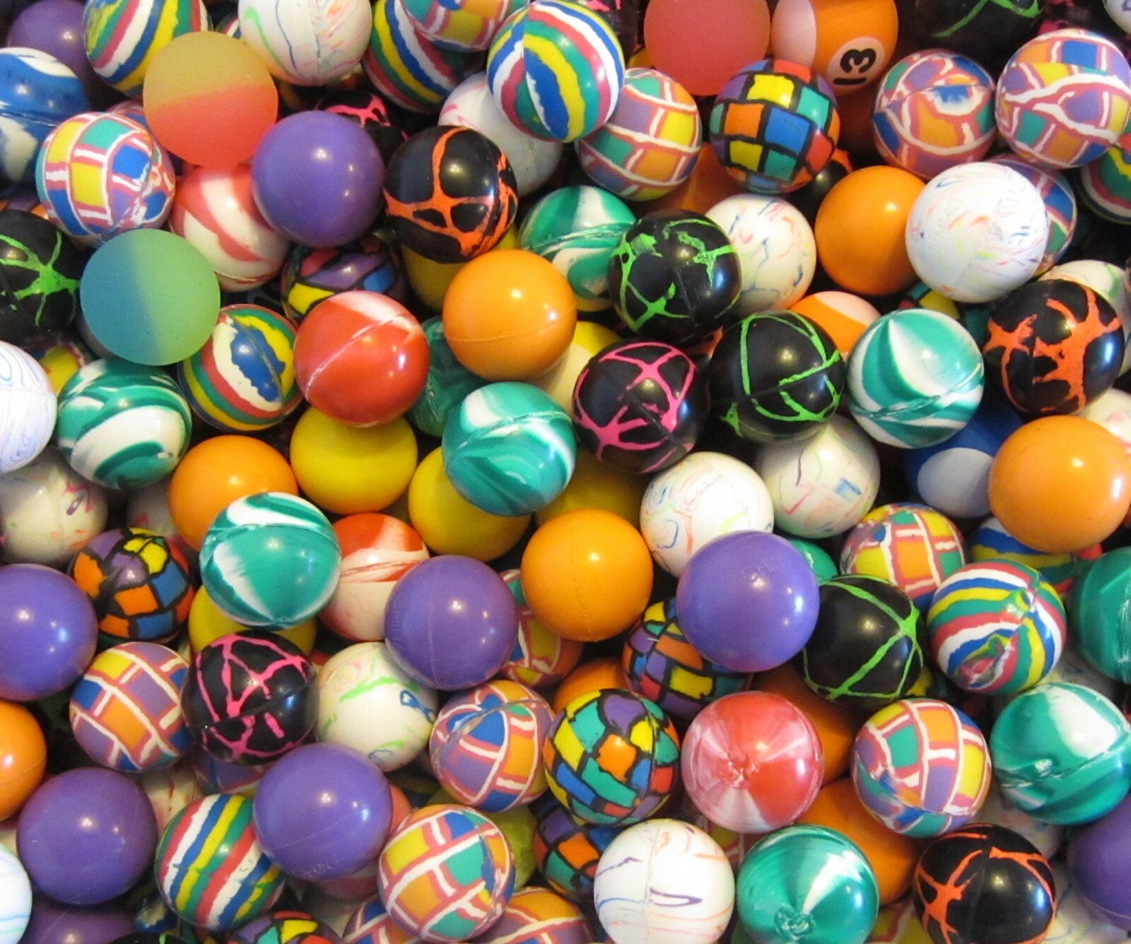 25 NEW SUPER HIGH BOUNCE BALLS 27MM 1" HI BOUNCY SUPERBALL PARTY FAVORS CAT TOY