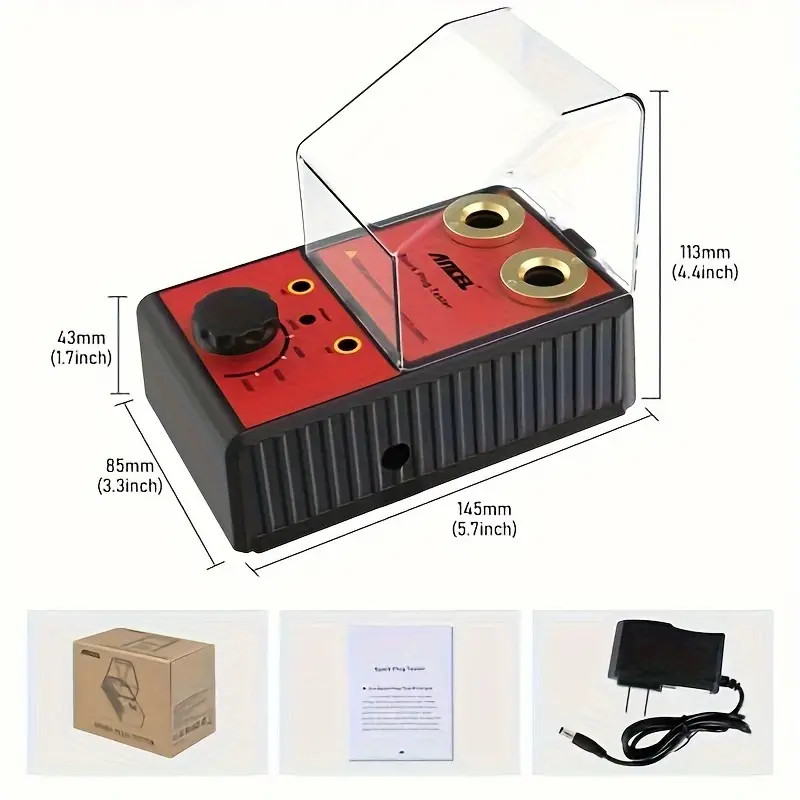 Dual Hole 12V Car Spark Plug Tester Ignition Plug Analyzer Diagnostic Detector