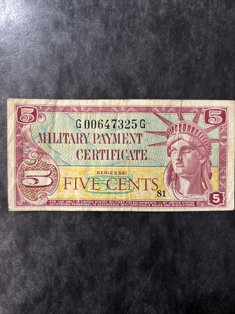 Military Payment Certificate 5 Cents