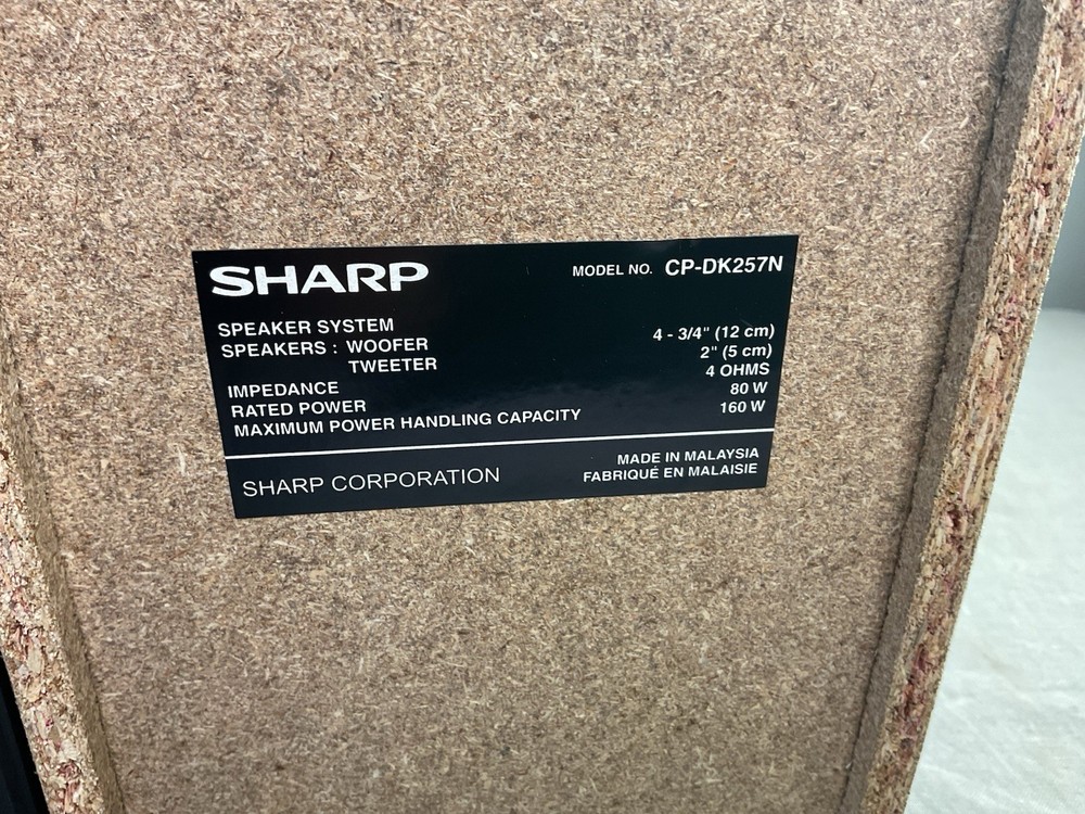 Sharp XL-DK257N Micro Component System iPod Dock with Remote - Tested