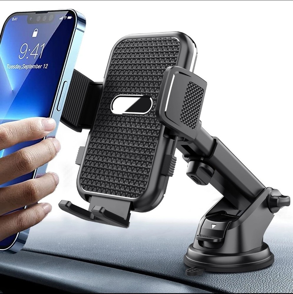 Car Phone Mount Holder Adjustable Dashboard Windshield Mount For All Model Phone